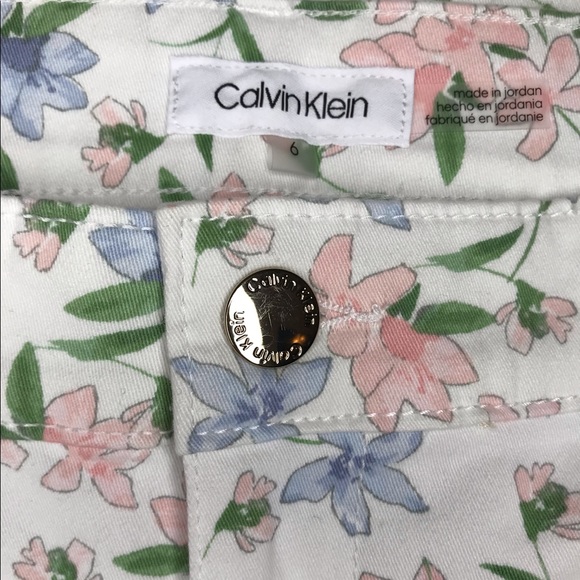 Calvin Klein High-Rise Straight Floral Women’s Jeans/Pants - 6 - Picture 10 of 15